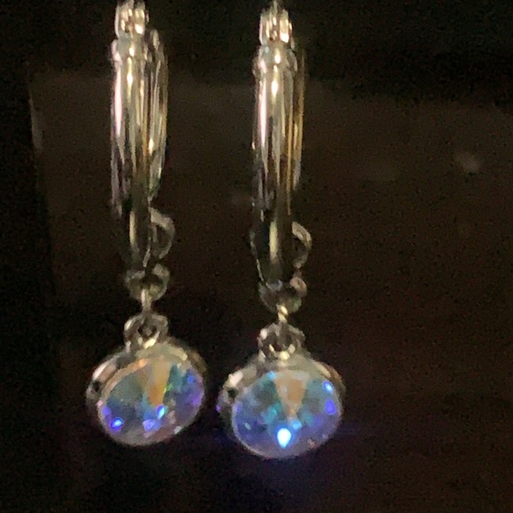 COPY - COPY - NWOT MYKA BRIGHT RHODIUM SILVER Med. HOOP … - Picture 12 of 13